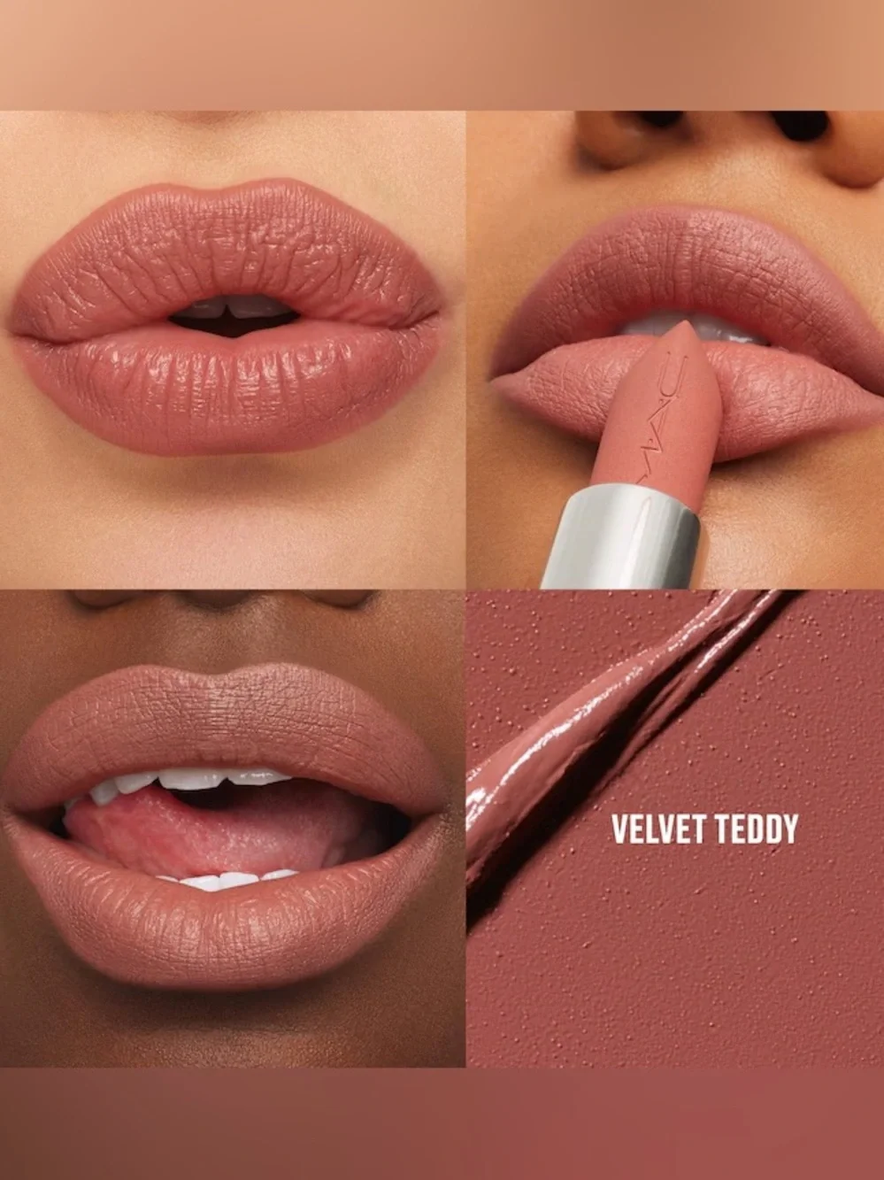 MAC Cosmetics M·A·Cximal Silky Matte 12HR Wear Lipstick Velvet Teddy